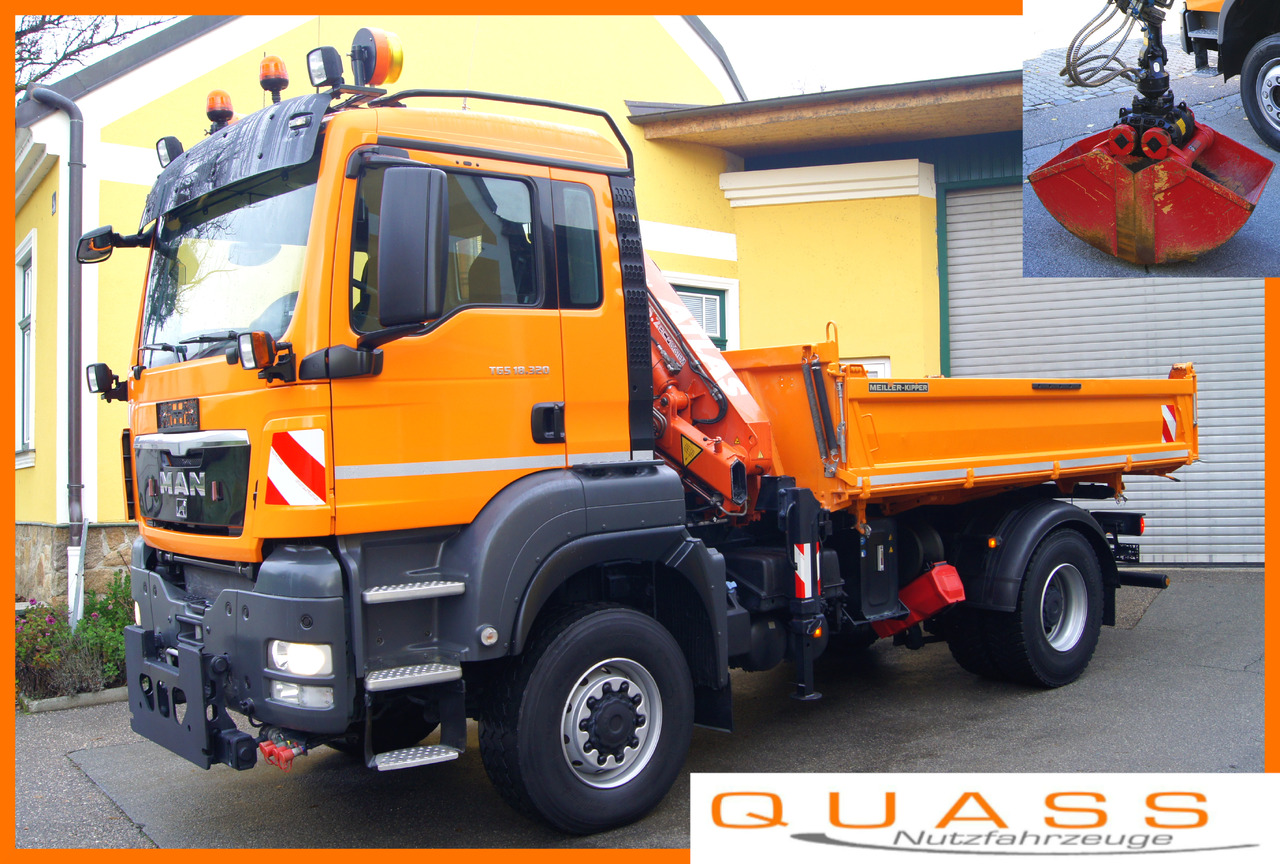 MAN TGS 18.320 BL 4x4/ TÜV/ ATLAS 65.2/ MEILLER/Winterdienst - Tipper, Crane truck: picture 1 MAN TGS 18.320 BL 4x4/ TÜV/ ATLAS 65.2/ MEILLER/Winterdienst - Tipper, Crane truck: picture 1