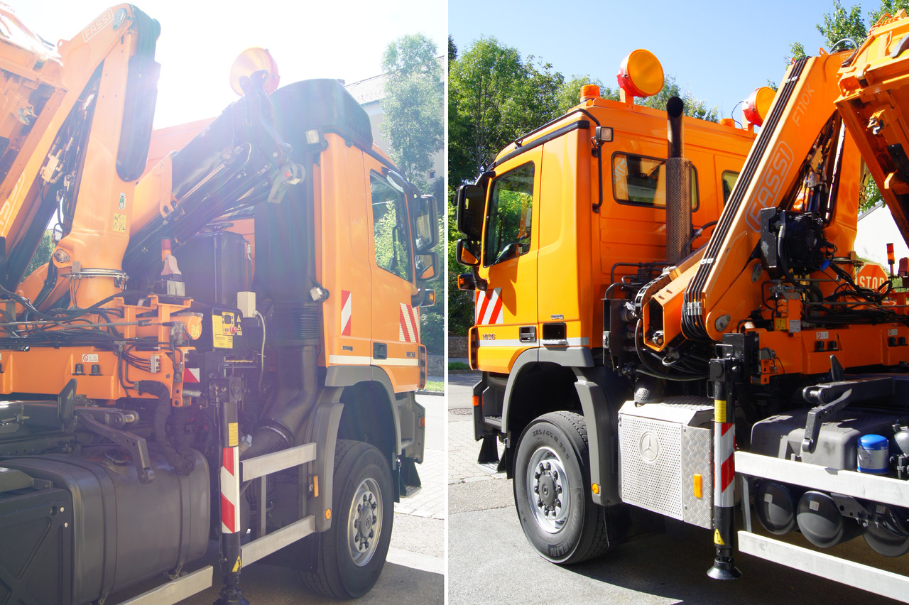 MERCEDES-BENZ ACTROS 1836 /4x4/TÜV/FASSI 110/MEILLER/Winterdienst/Wechselsystem - Tipper, Crane truck: picture 5 MERCEDES-BENZ ACTROS 1836 /4x4/TÜV/FASSI 110/MEILLER/Winterdienst/Wechselsystem - Tipper, Crane truck: picture 5