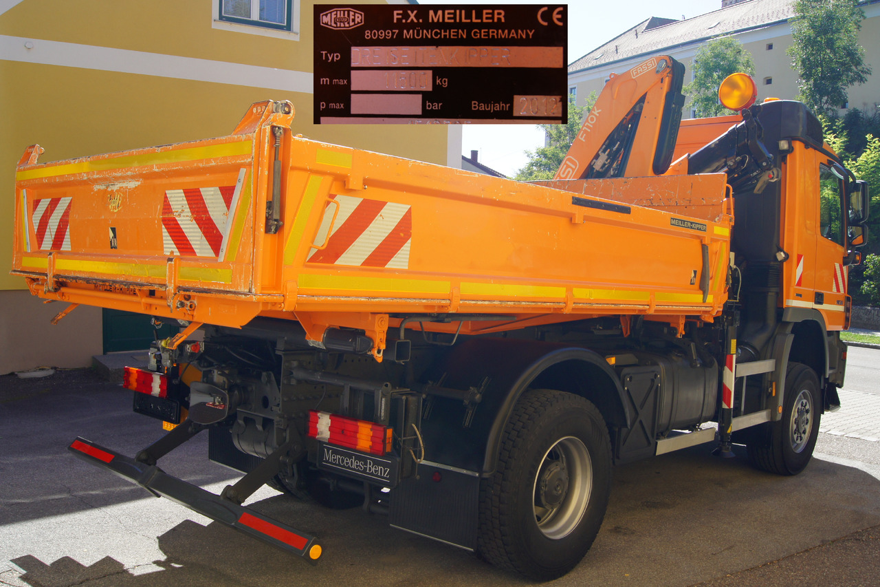 MERCEDES-BENZ ACTROS 1836 /4x4/TÜV/FASSI 110/MEILLER/Winterdienst/Wechselsystem - Tipper, Crane truck: picture 4 MERCEDES-BENZ ACTROS 1836 /4x4/TÜV/FASSI 110/MEILLER/Winterdienst/Wechselsystem - Tipper, Crane truck: picture 4