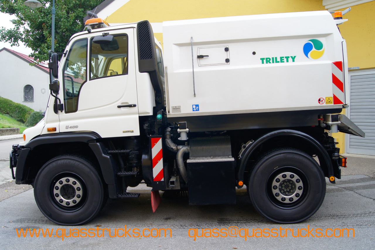 MERCEDES-BENZ Unimog U400 + TRILETY Kehrmaschine/TÜV/EUR4/Leistungshydraulik - Road sweeper: picture 3 MERCEDES-BENZ Unimog U400 + TRILETY Kehrmaschine/TÜV/EUR4/Leistungshydraulik - Road sweeper: picture 3