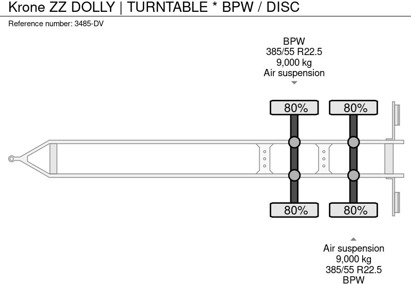 Dolly trailer Krone ZZ DOLLY | TURNTABLE * BPW / DISC: picture 17