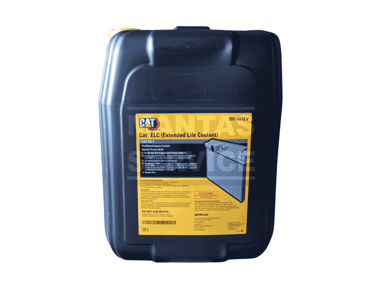CATERPILLAR COOLANT EXTENDED LIFE 50/50 PREMIX 20L 205-6612 - Motor oil and car care products: picture 1 CATERPILLAR COOLANT EXTENDED LIFE 50/50 PREMIX 20L 205-6612 - Motor oil and car care products: picture 1