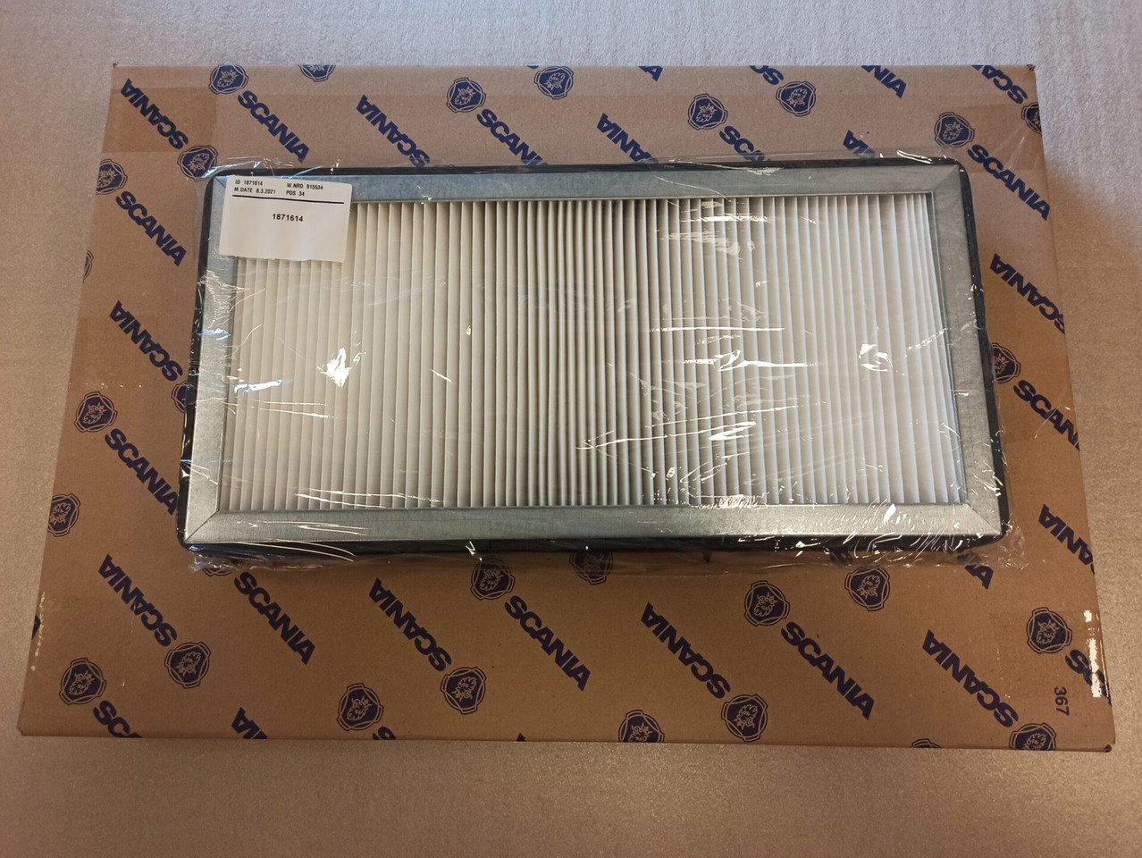 SCANIA AIR FILTER - 1871614 - Cabin filter for Truck: picture 1 SCANIA AIR FILTER - 1871614 - Cabin filter for Truck: picture 1