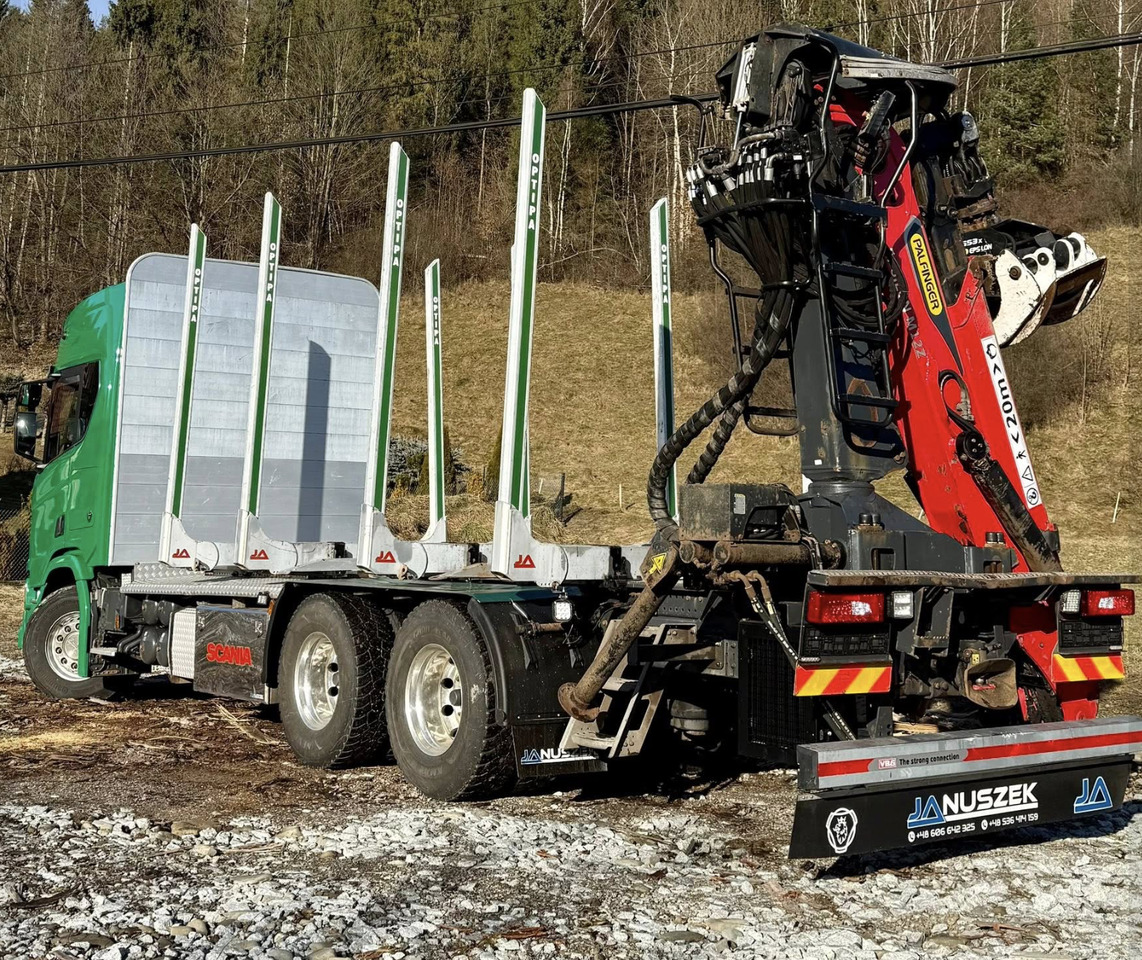 SCANIA R580 - Timber truck, Crane truck: picture 4 SCANIA R580 - Timber truck, Crane truck: picture 4