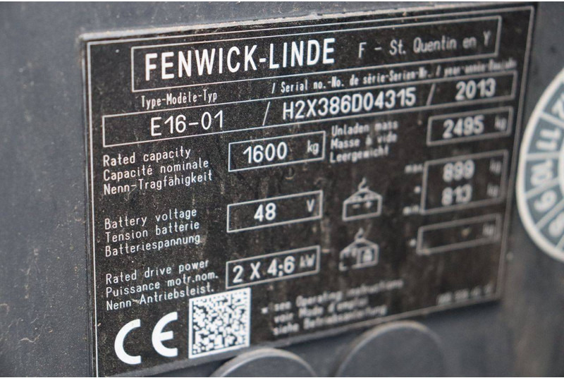 Electric forklift Linde E16-01: picture 19