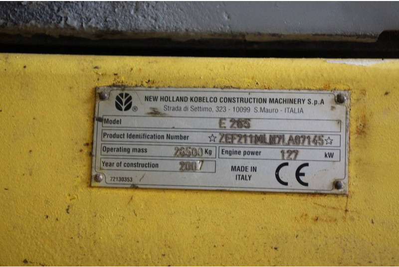 Crawler excavator New Holland E265: picture 20