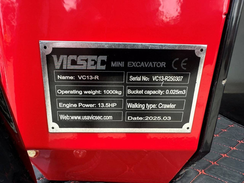 New Mini excavator VICSEC VC13-R: picture 20