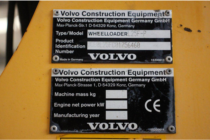 Wheel loader Volvo L25F-P: picture 17 Wheel loader Volvo L25F-P: picture 17