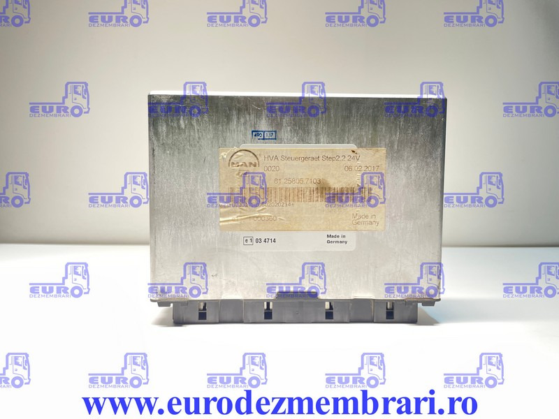 CALCULATOR HVA MAN TGX TGS TGA 81.25805.7103, 81.25805.7060, 81.25805.7034 - ECU for Truck: picture 1 CALCULATOR HVA MAN TGX TGS TGA 81.25805.7103, 81.25805.7060, 81.25805.7034 - ECU for Truck: picture 1
