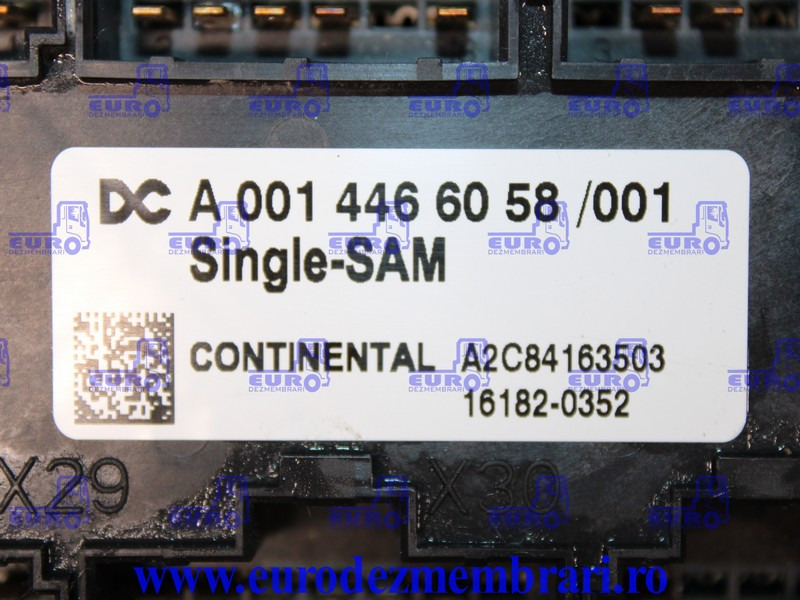 TABLOU SIGURANTE MERCEDES ACTROS MP4 SINGLE SAM A0014466058 - Fuse for Truck: picture 3 TABLOU SIGURANTE MERCEDES ACTROS MP4 SINGLE SAM A0014466058 - Fuse for Truck: picture 3