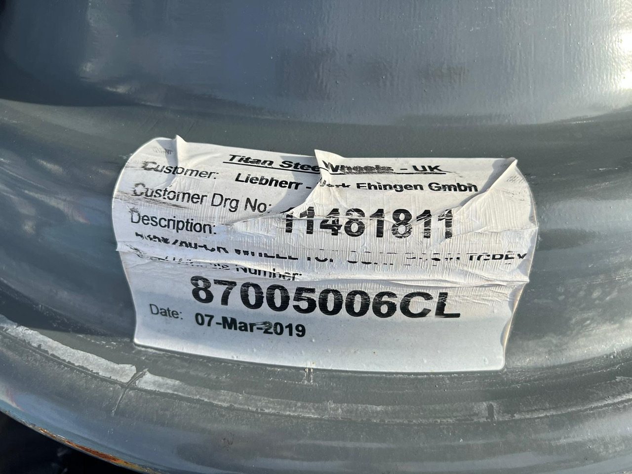 Liebherr Zubehör = Stahlfelgen für LTM Mobilkräne ab Baujahr 2016 - Typ 25-11.00/1,7 - Mobile crane: picture 5 Liebherr Zubehör = Stahlfelgen für LTM Mobilkräne ab Baujahr 2016 - Typ 25-11.00/1,7 - Mobile crane: picture 5