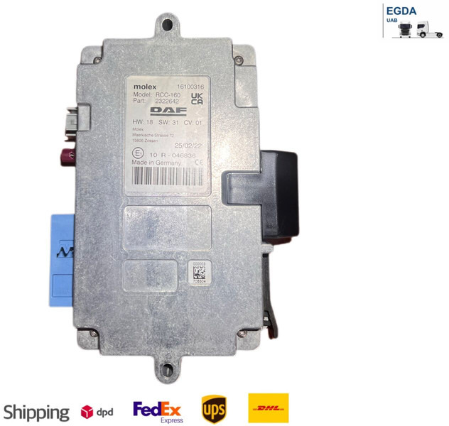 DAF Molex RCC-160 - ECU: picture 1 DAF Molex RCC-160 - ECU: picture 1