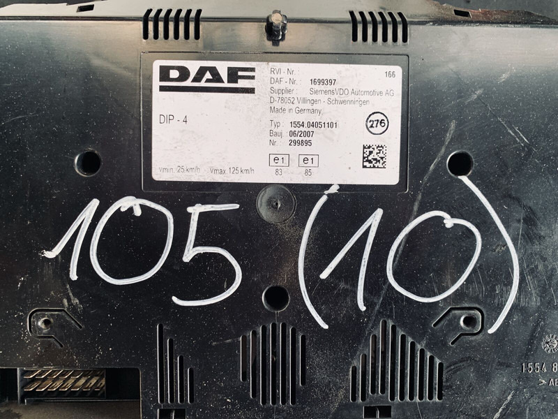 DAF Siemens VDO - Dashboard: picture 2 DAF Siemens VDO - Dashboard: picture 2