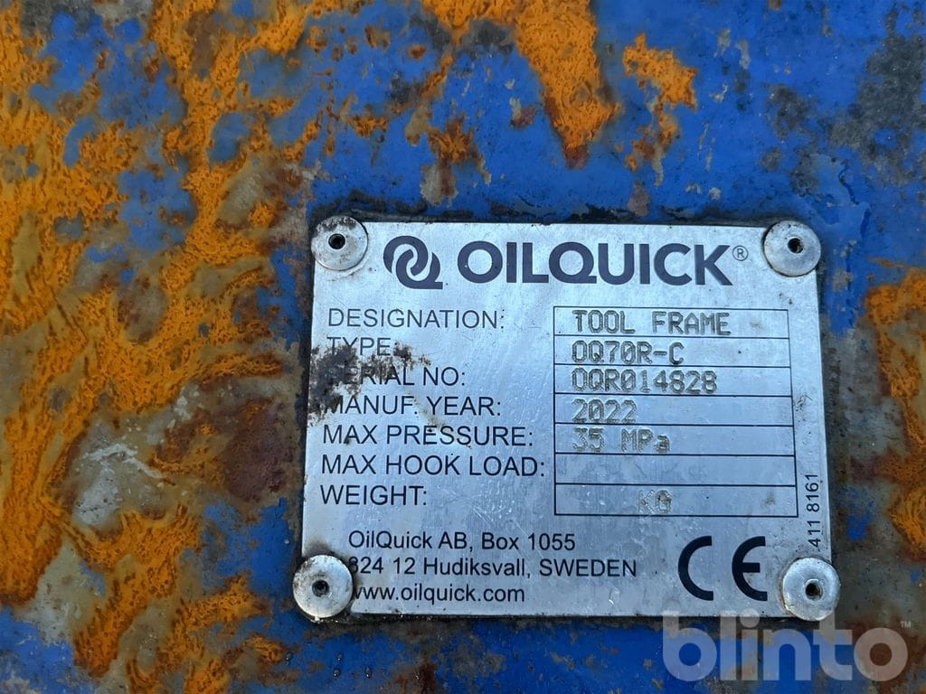 Attachment for Construction machinery Dynaset Oilquick S70: picture 7