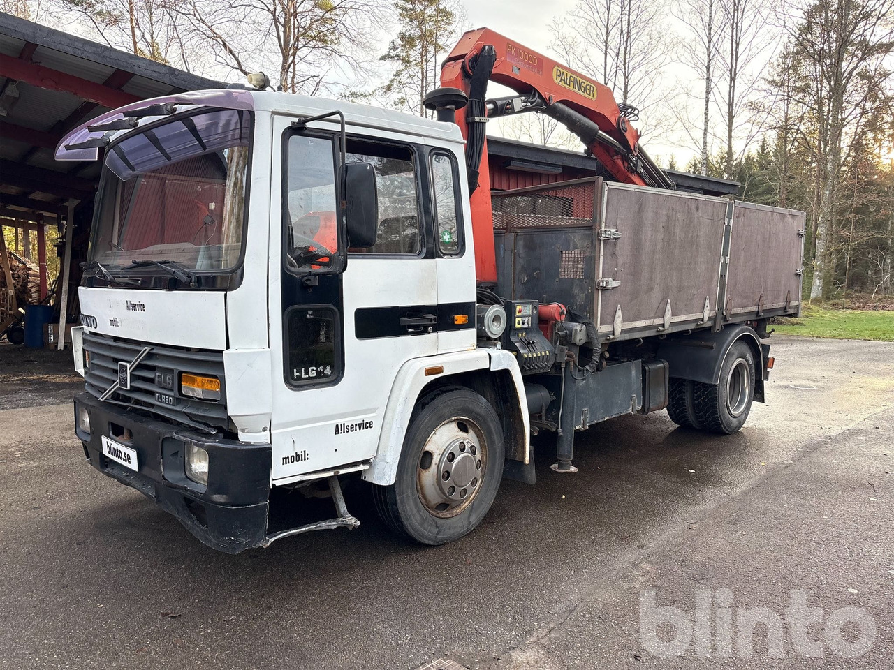 VOLVO FL614 4X2 - Tipper, Crane truck: picture 1 VOLVO FL614 4X2 - Tipper, Crane truck: picture 1
