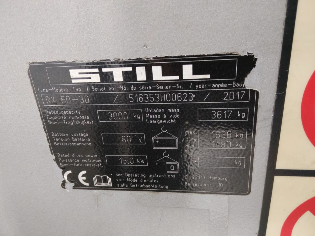 STILL RX60-30 - Electric forklift: picture 5 STILL RX60-30 - Electric forklift: picture 5