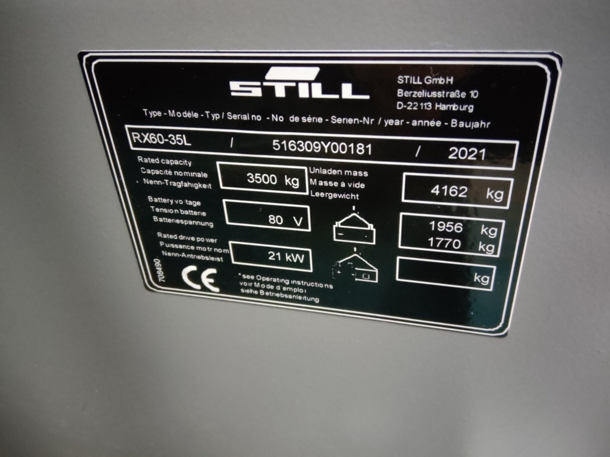 Electric forklift STILL RX60-35: picture 9