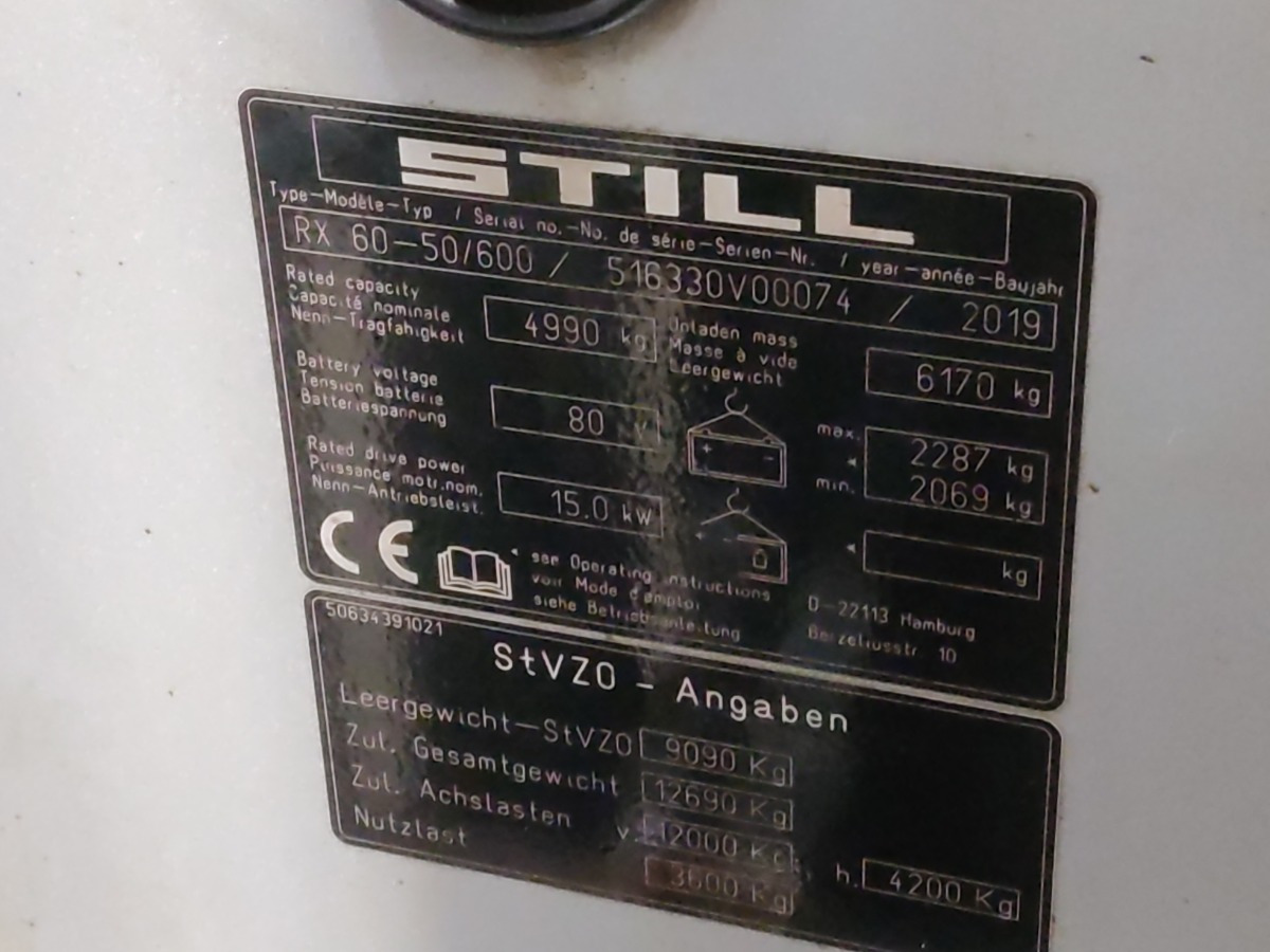 STILL RX60-50/600 - Electric forklift: picture 5 STILL RX60-50/600 - Electric forklift: picture 5