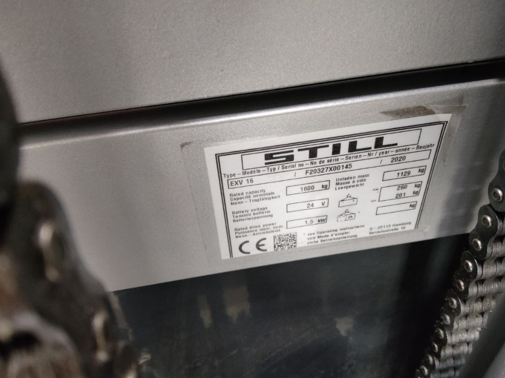 Still EXV16/BATT.NEU - Stacker: picture 5 Still EXV16/BATT.NEU - Stacker: picture 5