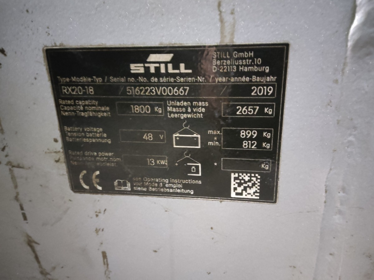 Still RX20-18 - Electric forklift: picture 5 Still RX20-18 - Electric forklift: picture 5