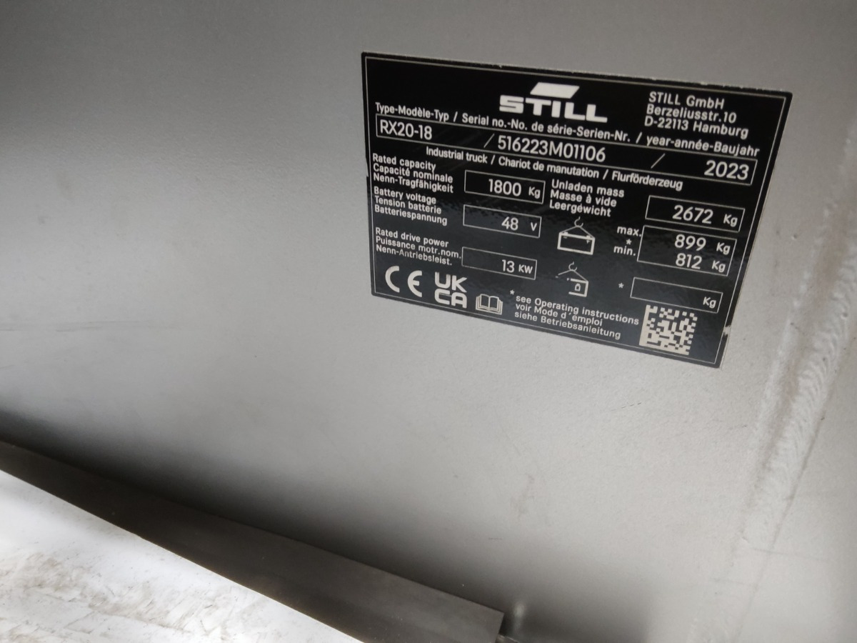 Still RX20-18 - Electric forklift: picture 5 Still RX20-18 - Electric forklift: picture 5