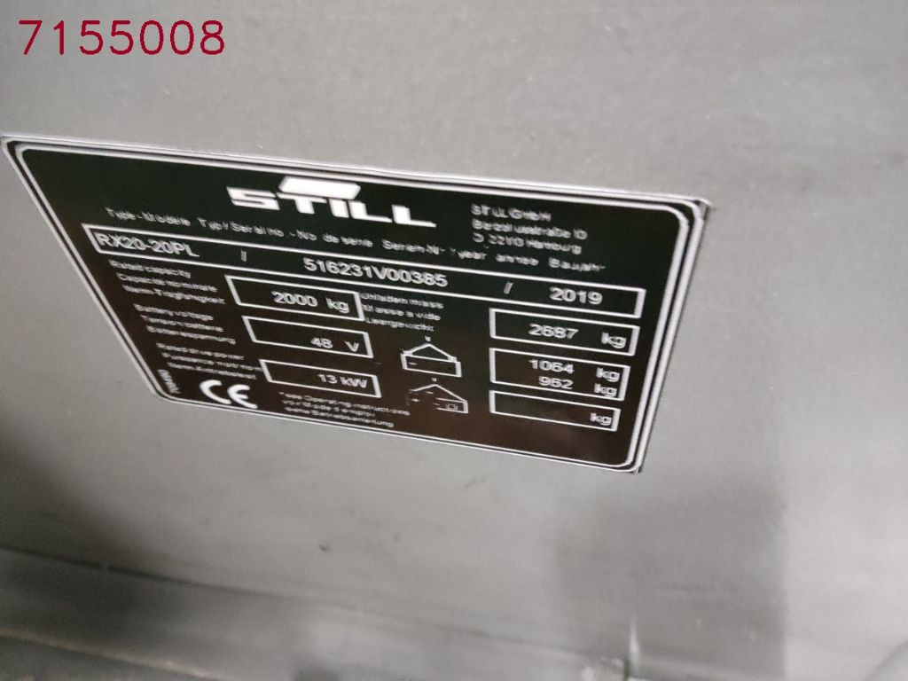 Electric forklift Still RX20-20PL/BRONZE: picture 9 Electric forklift Still RX20-20PL/BRONZE: picture 9