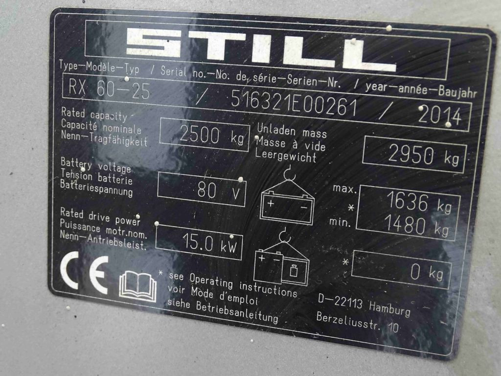Still RX60-25 - Electric forklift: picture 5 Still RX60-25 - Electric forklift: picture 5