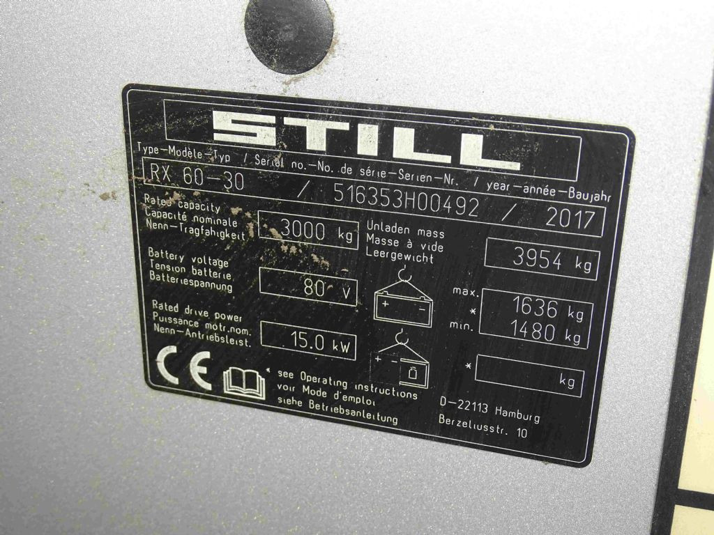 Still RX60-30 - Electric forklift: picture 5 Still RX60-30 - Electric forklift: picture 5