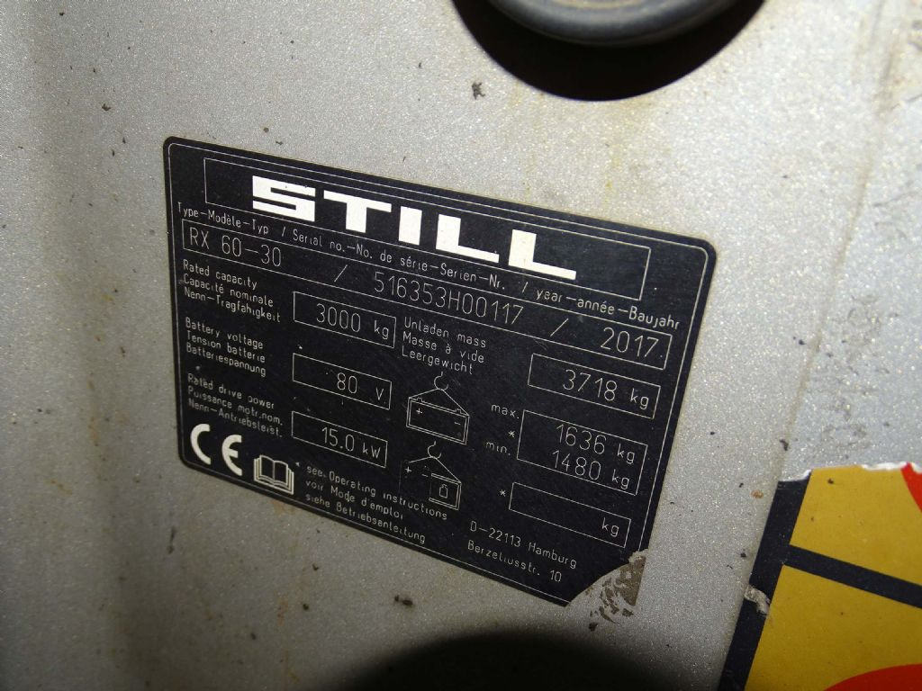 Still RX60-30 - Electric forklift: picture 5 Still RX60-30 - Electric forklift: picture 5