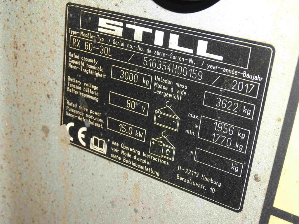 Still RX60-30L - Electric forklift: picture 5 Still RX60-30L - Electric forklift: picture 5