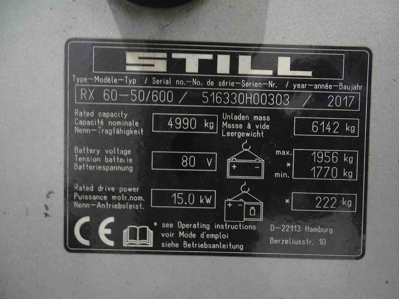 Still RX60-50 - Electric forklift: picture 5 Still RX60-50 - Electric forklift: picture 5