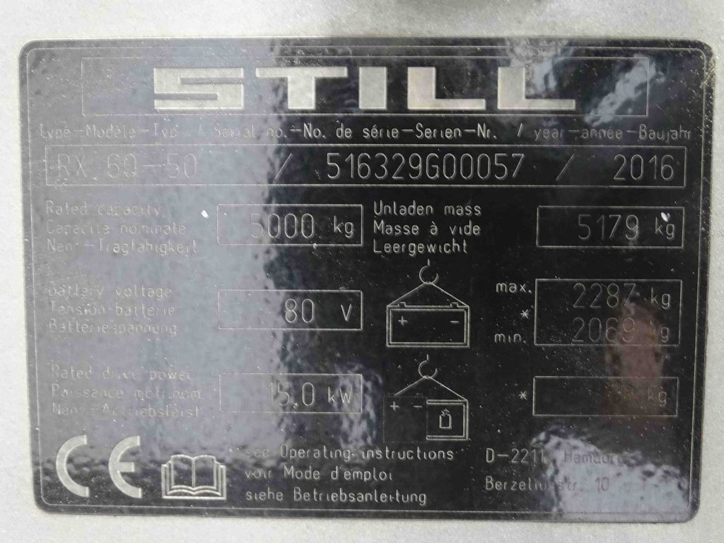 Still RX60-50 - Electric forklift: picture 5 Still RX60-50 - Electric forklift: picture 5