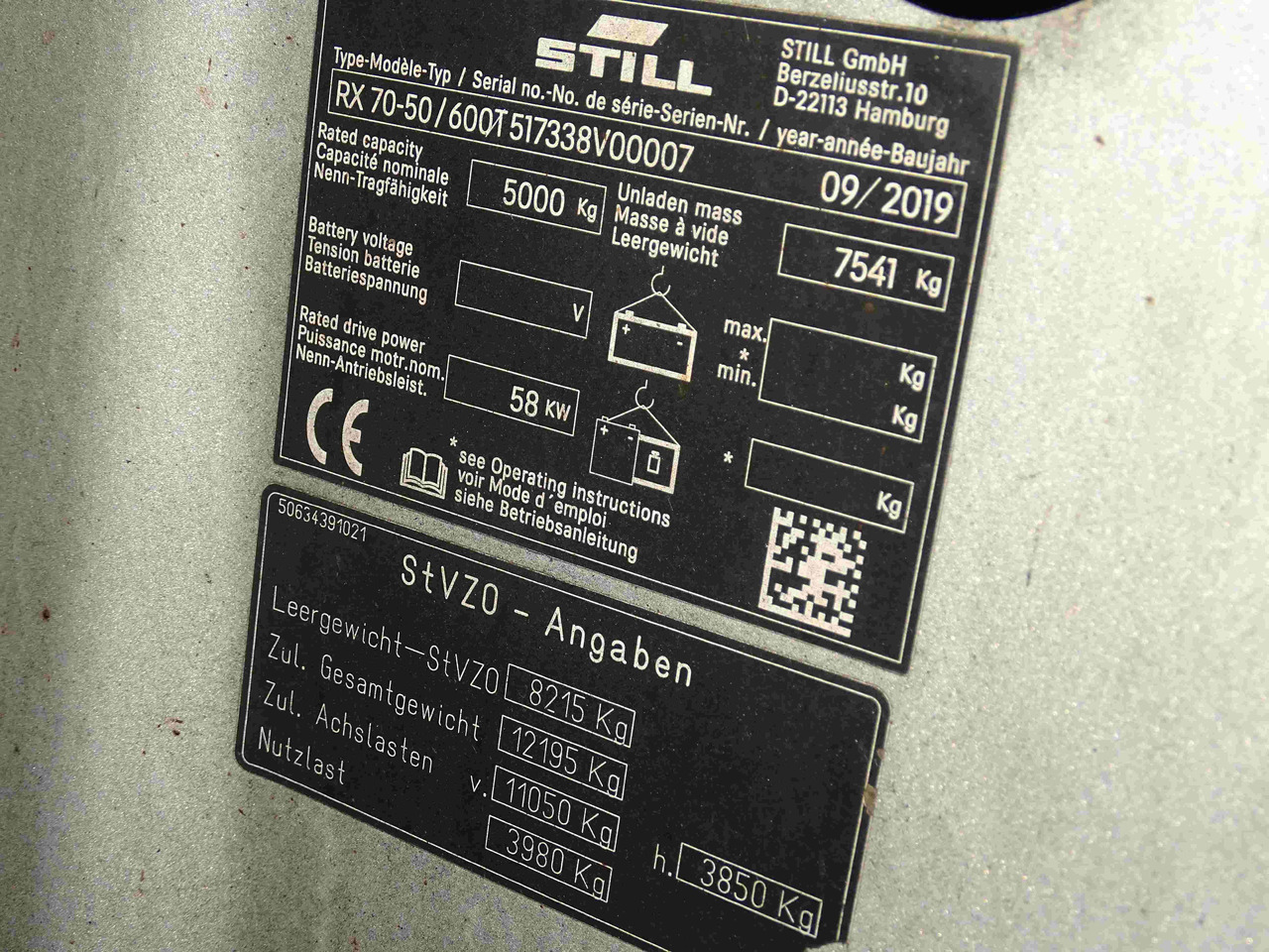 Diesel forklift Still RX70-50T/600: picture 8