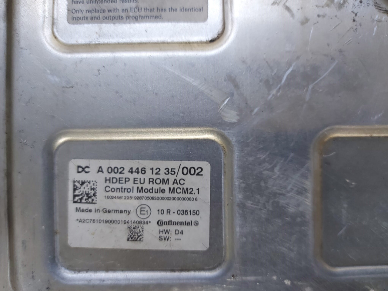 MCM2 MCM2.1 Mercedes Actros MP4 Atego Antos A0024461235 Reconditioned - ECU for Truck: picture 2 MCM2 MCM2.1 Mercedes Actros MP4 Atego Antos A0024461235 Reconditioned - ECU for Truck: picture 2