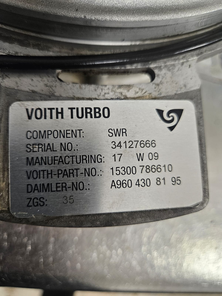 Mercedes Actros MP4 A9604308195 \15300 786610 Voith brake Retarder - Brake parts for Crane: picture 2 Mercedes Actros MP4 A9604308195 \15300 786610 Voith brake Retarder - Brake parts for Crane: picture 2