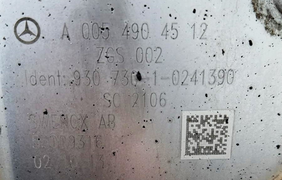 Mercedes Exhaust Euro 5 EEW OM471 12.8L A0054904512 - Spare parts: picture 5 Mercedes Exhaust Euro 5 EEW OM471 12.8L A0054904512 - Spare parts: picture 5