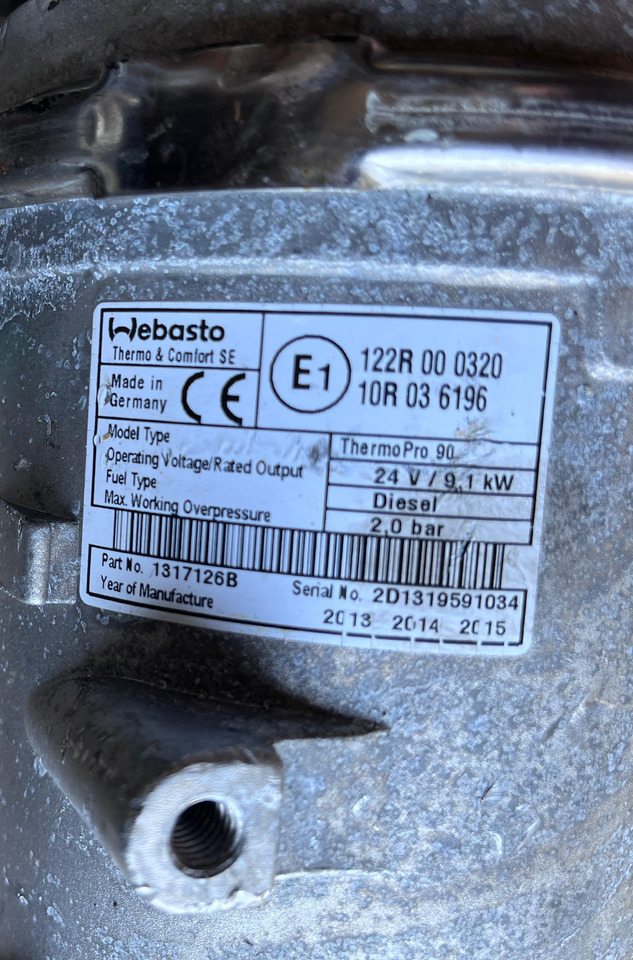 WEBASTO Heating Ventilation 1317126B - Heating/ Ventilation: picture 3 WEBASTO Heating Ventilation 1317126B - Heating/ Ventilation: picture 3