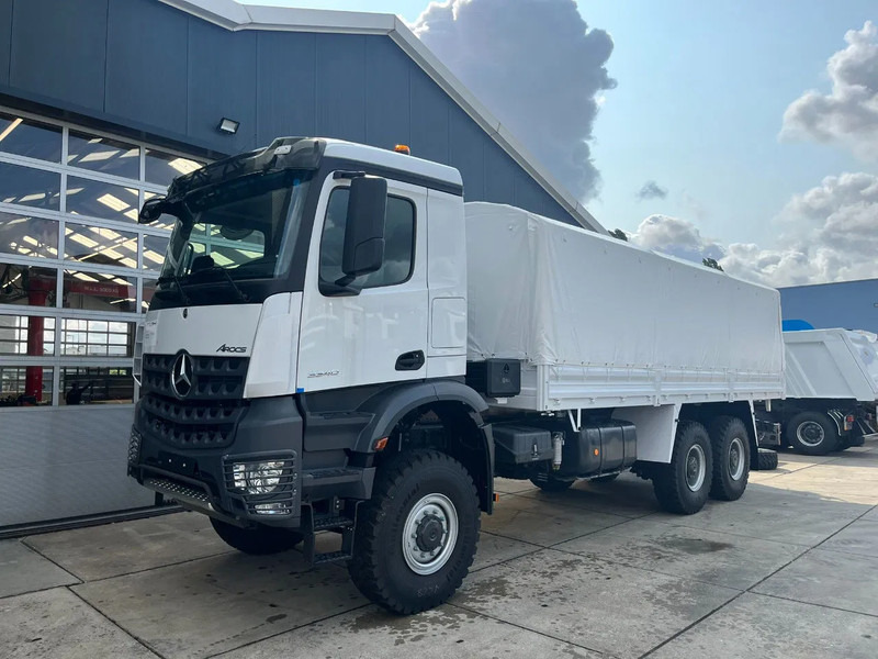 Mercedes-Benz Arocs 3340 A 6x6 Cargo Truck - Curtain side truck: picture 1 Mercedes-Benz Arocs 3340 A 6x6 Cargo Truck - Curtain side truck: picture 1