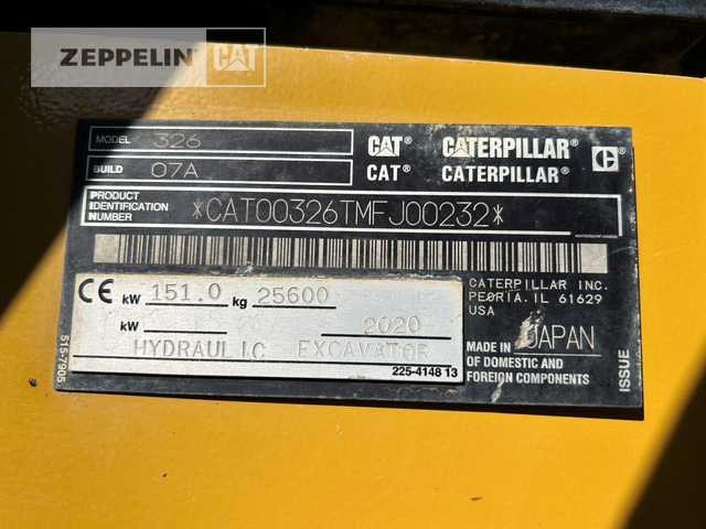 Cat 326-07A - Crawler excavator: picture 5 Cat 326-07A - Crawler excavator: picture 5