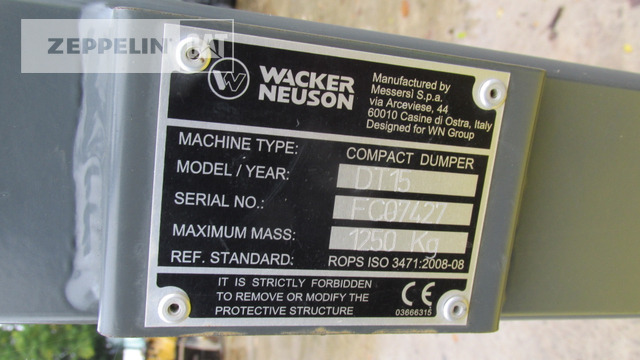 Articulated dump truck Wacker DT15: picture 11 Articulated dump truck Wacker DT15: picture 11