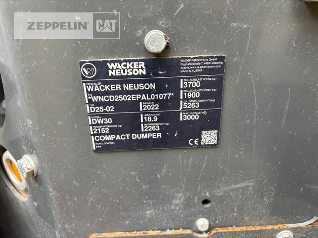 Wacker DW30 - Articulated dump truck: picture 2 Wacker DW30 - Articulated dump truck: picture 2