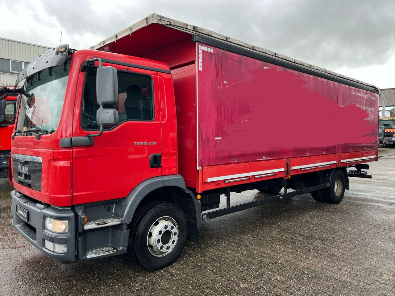 MAN TGM 15.250 Spezial Aufbau Langmaterial 7,5m - Curtain side truck: picture 2 MAN TGM 15.250 Spezial Aufbau Langmaterial 7,5m - Curtain side truck: picture 2